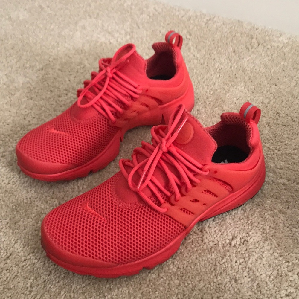 Women’s Size 9 Custom all red Nike Presto Shoe
